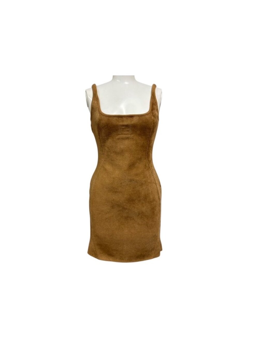 Fendi Skims Sleeveless Dress Brown Pile Kim Kardashian 40